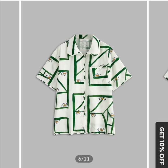 Commense Print Drawstring Short Set - Picture 4 of 10